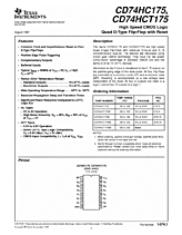 DataSheet CD74HCT175 pdf